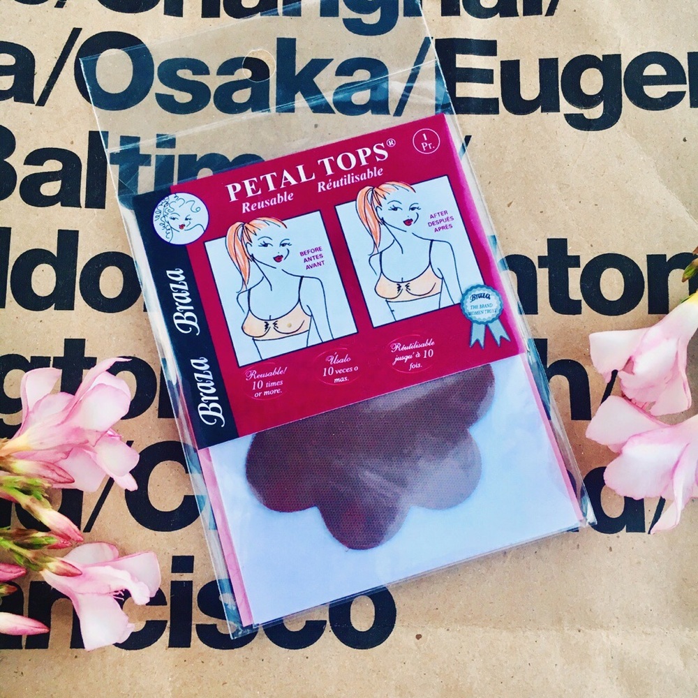 American apparel Petal Tops nipple pads pasty new